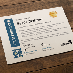 Envibe's Digital Operations Certification