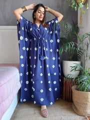Elegant Hand Block Printed Long Kaftan