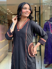 Premium Banana Silk Kurta Plazo Dupatta Set – Festive Ethnic Wear for Women