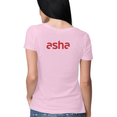ASHA logo - Round Neck T-Shirt For Her