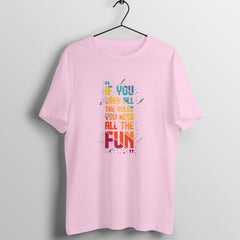 Rules - MSCHF - Round neck Tshirt Half Sleeve