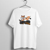 The quick fox and the Lazy dog - MSCHF - Round Neck Half Sleeve Tshirt