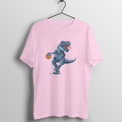 Playful T-Rex - MSCHF - Round Neck Half Sleeve T-Shirt