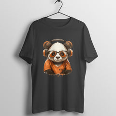 CUTE PANDA - WildThreads - Round Neck Half Sleeve T-Shirt