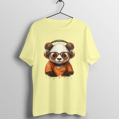 CUTE PANDA - WildThreads - Round Neck Half Sleeve T-Shirt