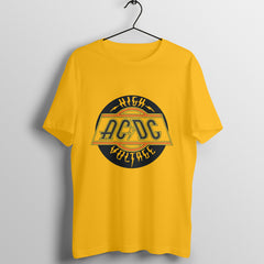 AC DC High Voltage Printed - Crew Cut T-Shirt