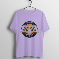 AC DC High Voltage Printed - Crew Cut T-Shirt