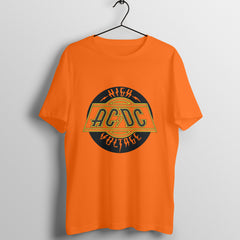 AC DC High Voltage Printed - Crew Cut T-Shirt