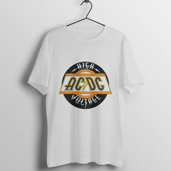 AC DC High Voltage Printed - Crew Cut T-Shirt