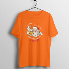 Santa holds a beet - Crew Cut T-Shirt