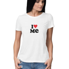 I ♡ Me - Round Neck T-Shirt logo