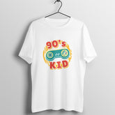 90s kid Gaming Design Round Neck T-Shirt