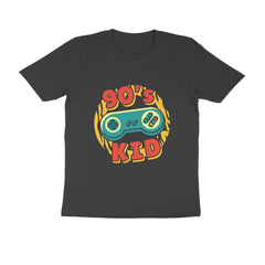 90s kid Gaming Design Round Neck T-Shirt