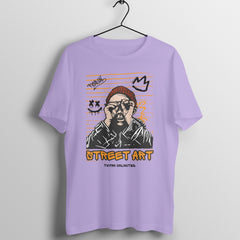 Beige and Orange Modern Illustrative Street Art - Crew Cut T-Shirt