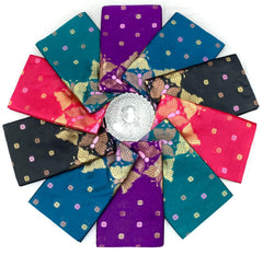 Soft Lichi Silk Saree with Rich Butterfly Pallu and All-Over Jacquard Work