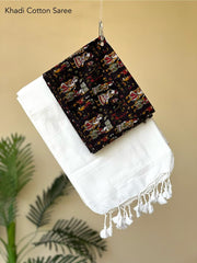 Pure khadi cotton sarees