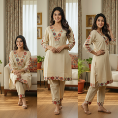 Premium Vatican Cord Set for Women – Trendy and Comfortable 2-Piece Festival Outfit