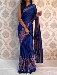 Royal Heritage Satin Silk Saree – Timeless Elegance by Vinayak Textiles