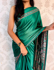 Royal Heritage Satin Silk Saree – Timeless Elegance by Vinayak Textiles