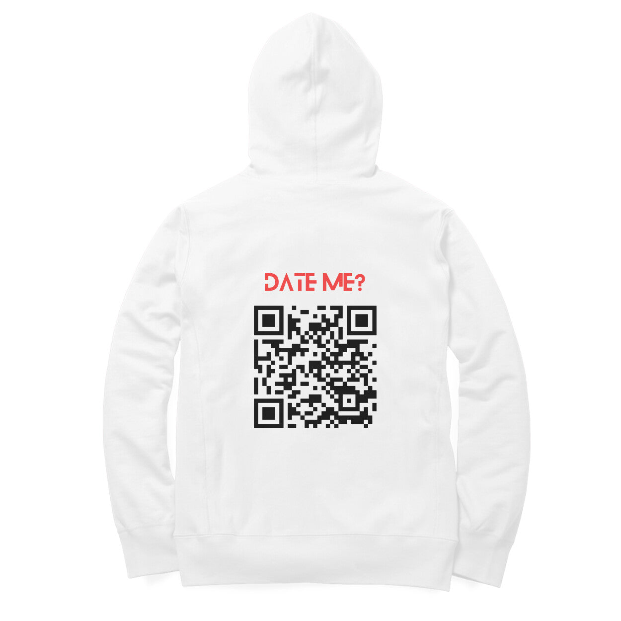 Date Me? - QR Code - Customisable Hoodie