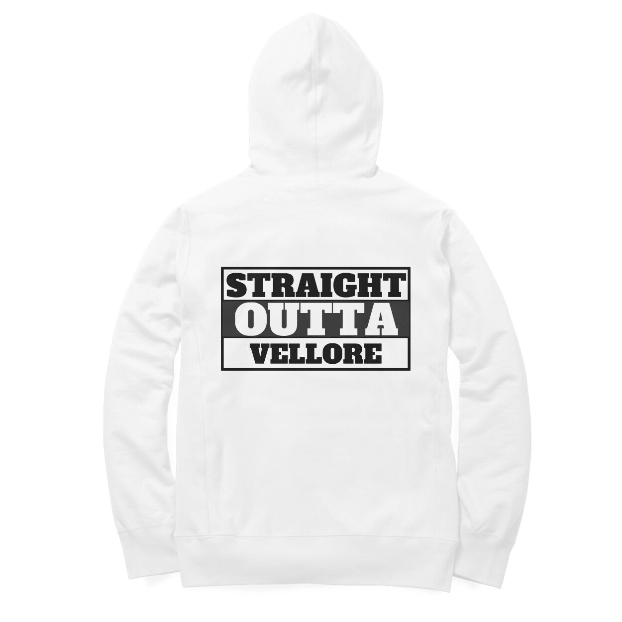 Straight Outta Vellore. Alma mater Hoodie