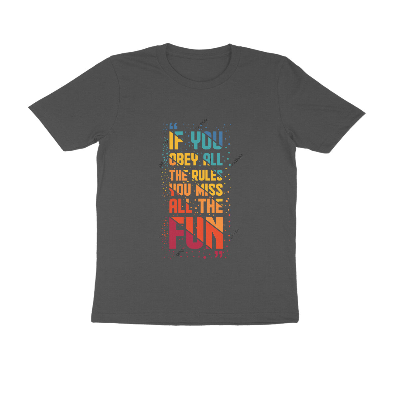 Rules - MSCHF - Round neck Tshirt Half Sleeve