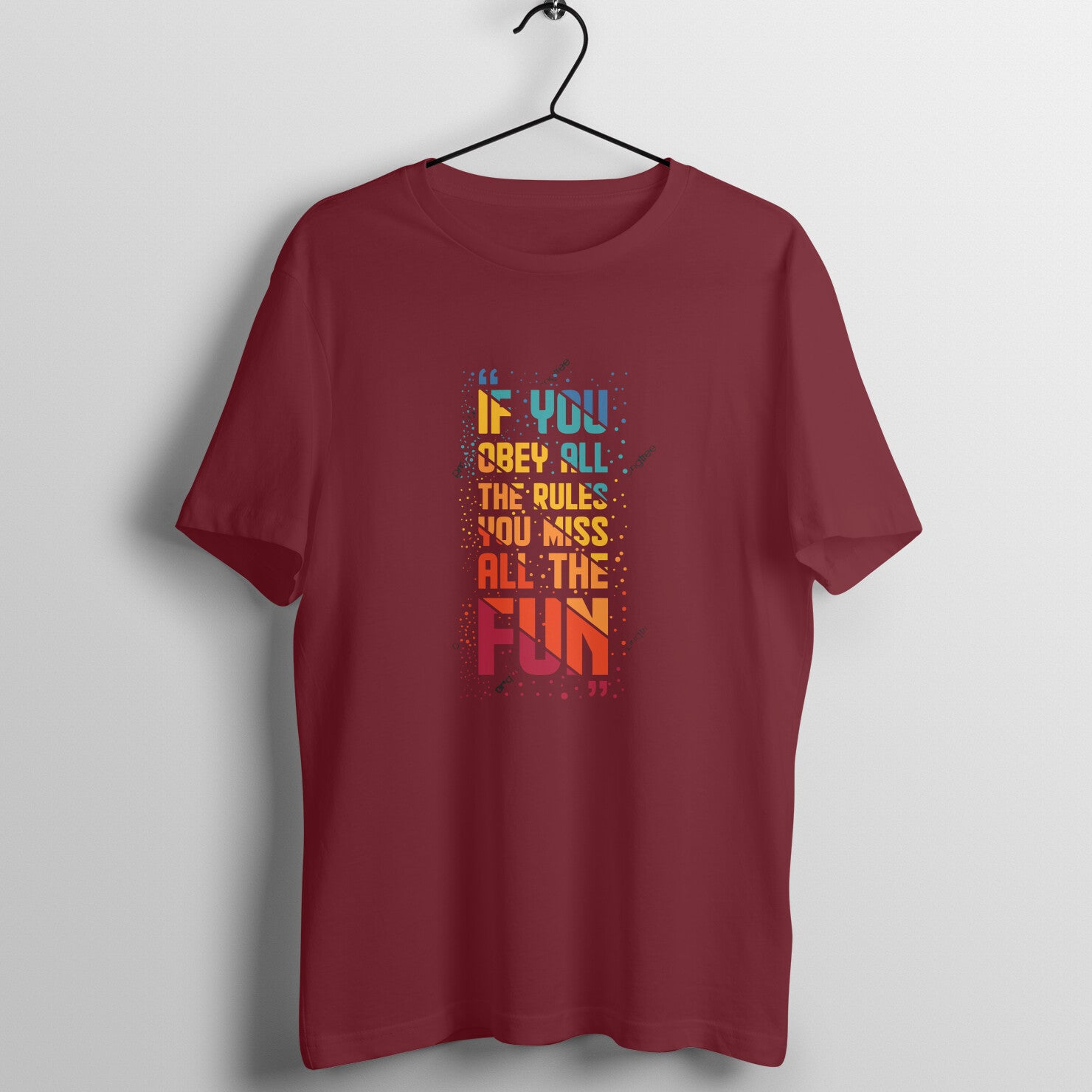 Rules - MSCHF - Round neck Tshirt Half Sleeve