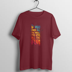 Rules - MSCHF - Round neck Tshirt Half Sleeve