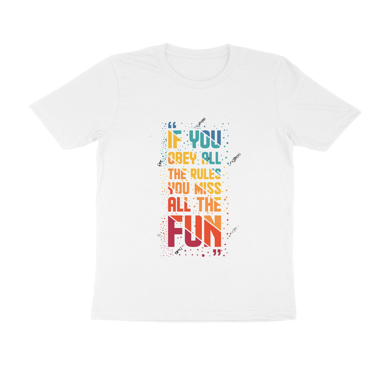 Rules - MSCHF - Round neck Tshirt Half Sleeve