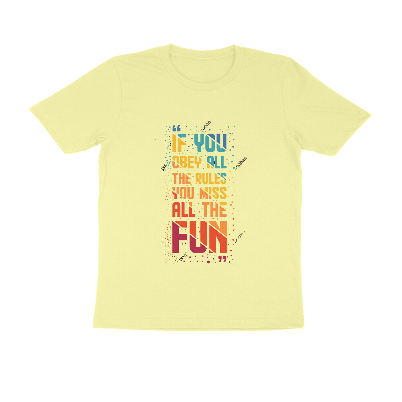 Rules - MSCHF - Round neck Tshirt Half Sleeve