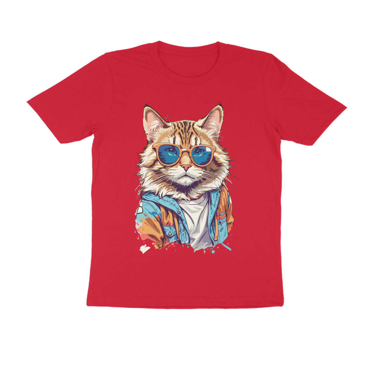 CATSQUAD COOL - WildThreads - Round Neck Half Sleeve TShirt