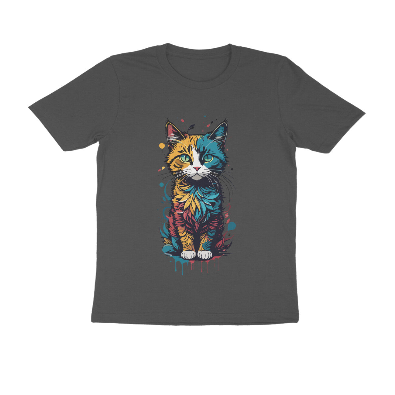 CATSQUAD CALM - WildThreads - Round neck Half Sleeve