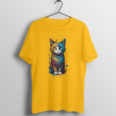 CATSQUAD CALM - WildThreads - Round neck Half Sleeve