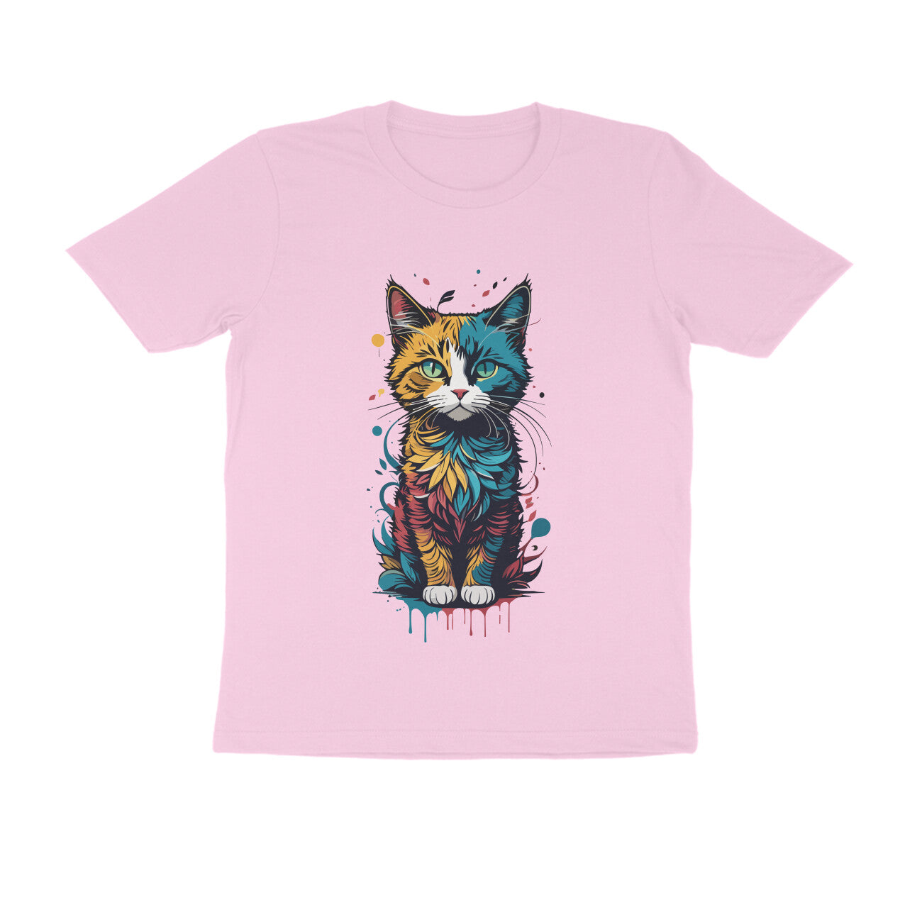 CATSQUAD CALM - WildThreads - Round neck Half Sleeve