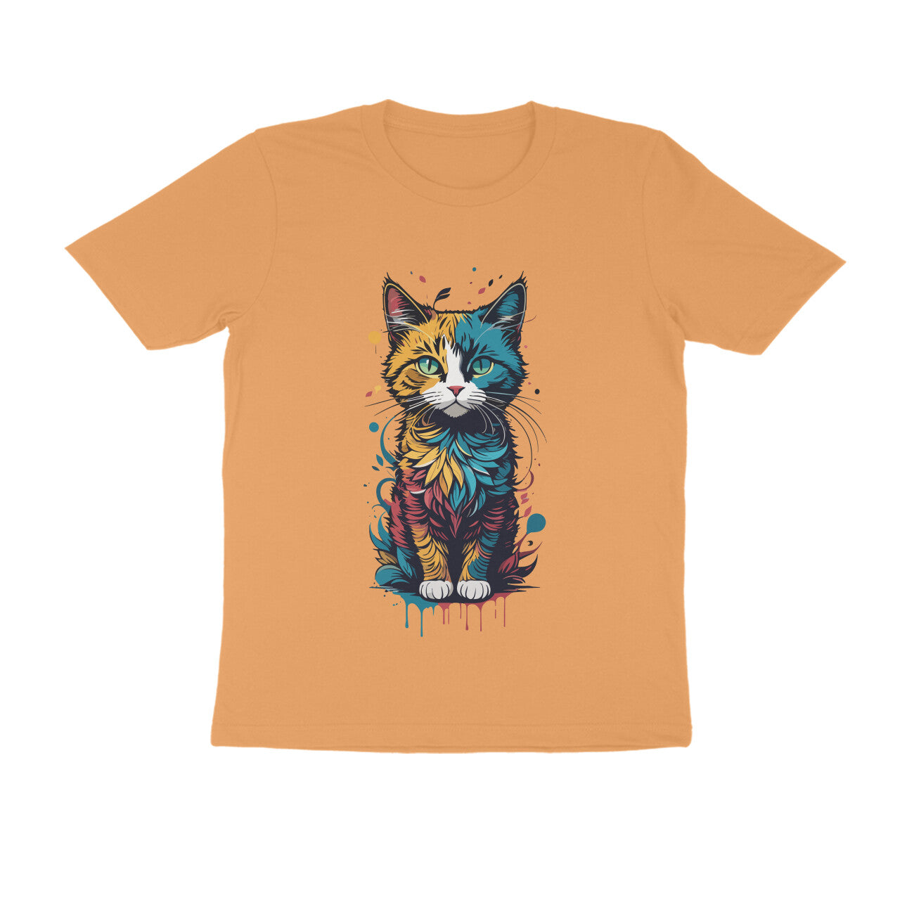 CATSQUAD CALM - WildThreads - Round neck Half Sleeve