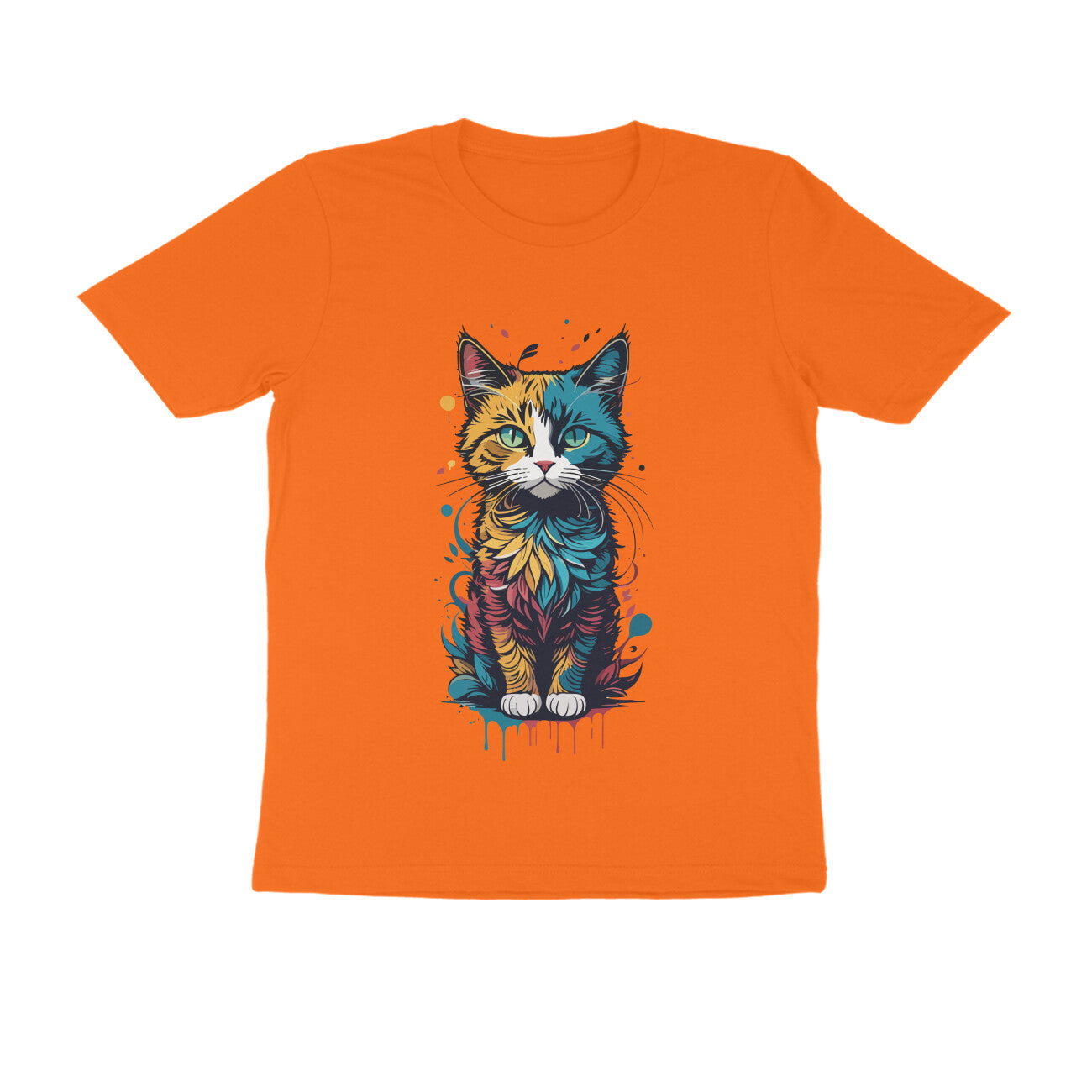 CATSQUAD CALM - WildThreads - Round neck Half Sleeve