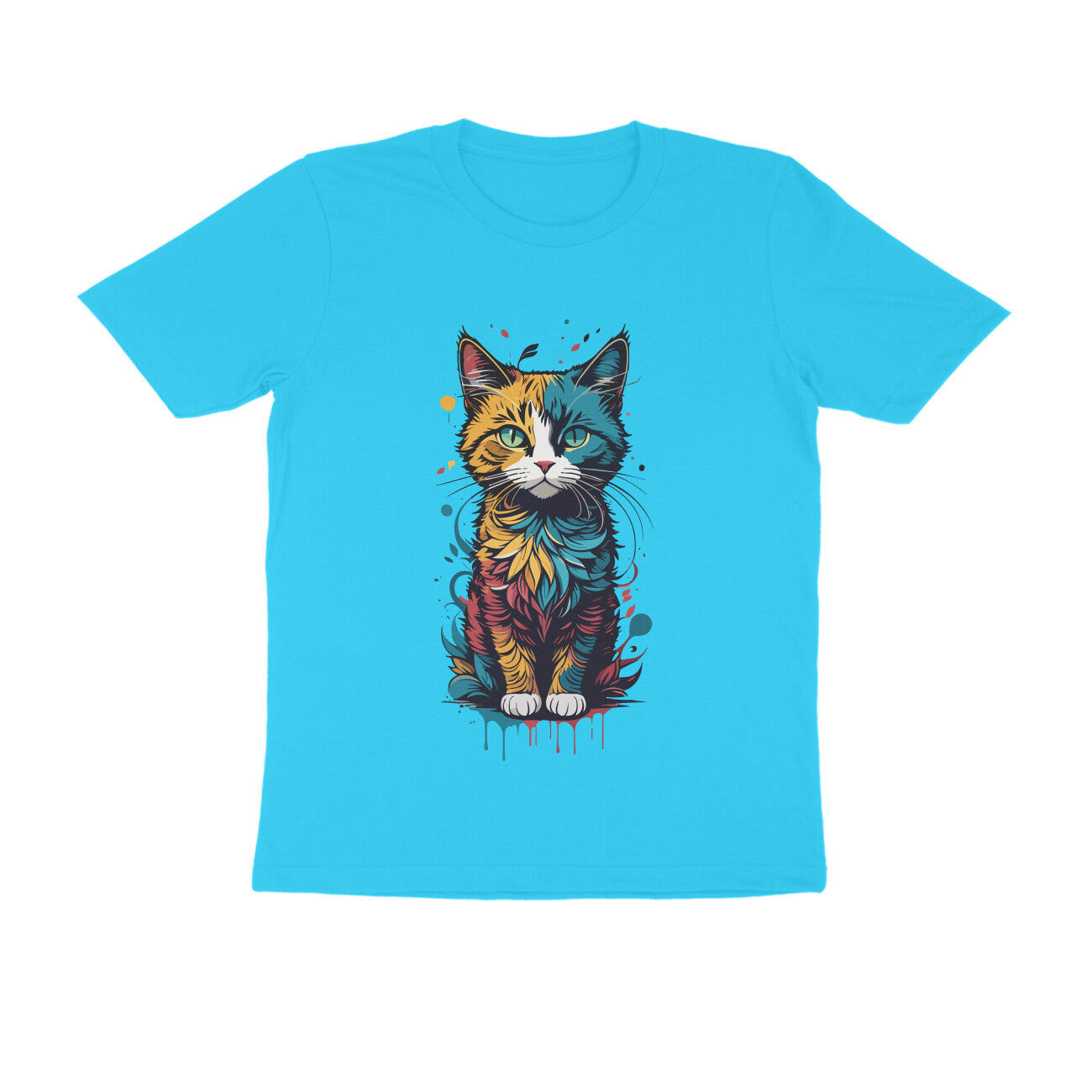 CATSQUAD CALM - WildThreads - Round neck Half Sleeve