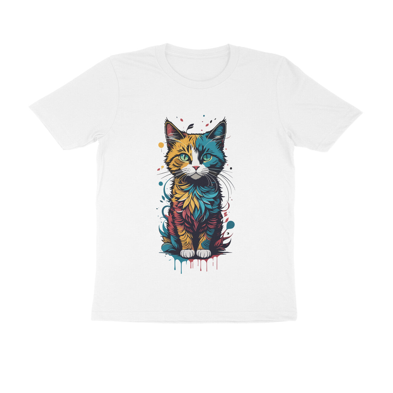 CATSQUAD CALM - WildThreads - Round neck Half Sleeve