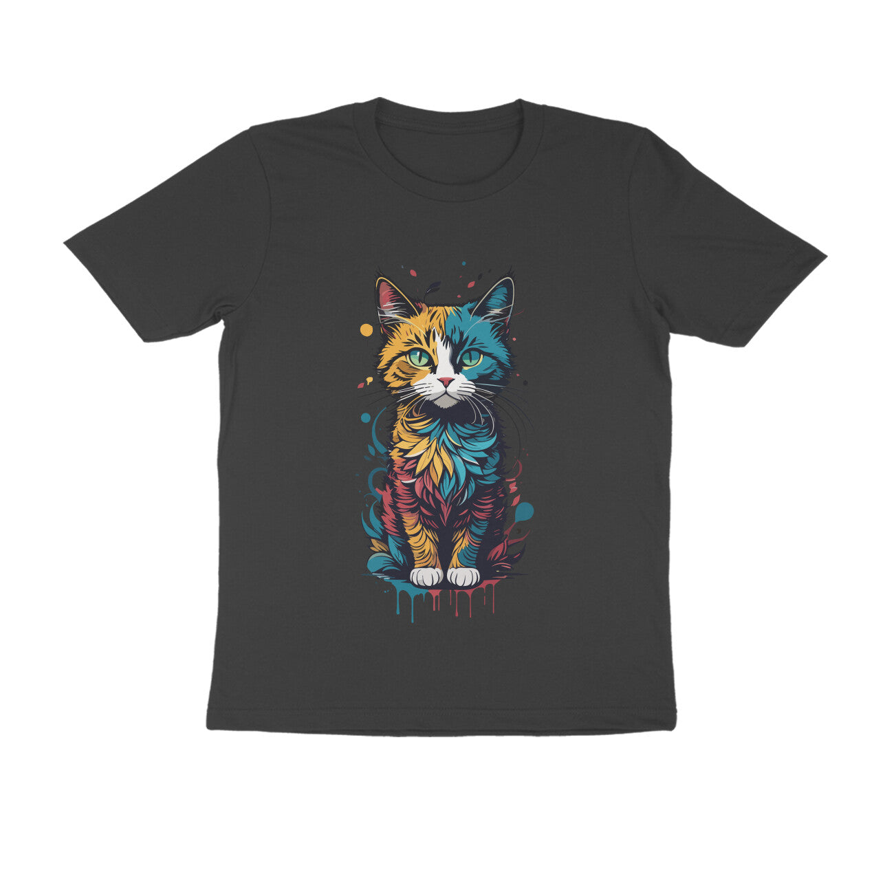 CATSQUAD CALM - WildThreads - Round neck Half Sleeve