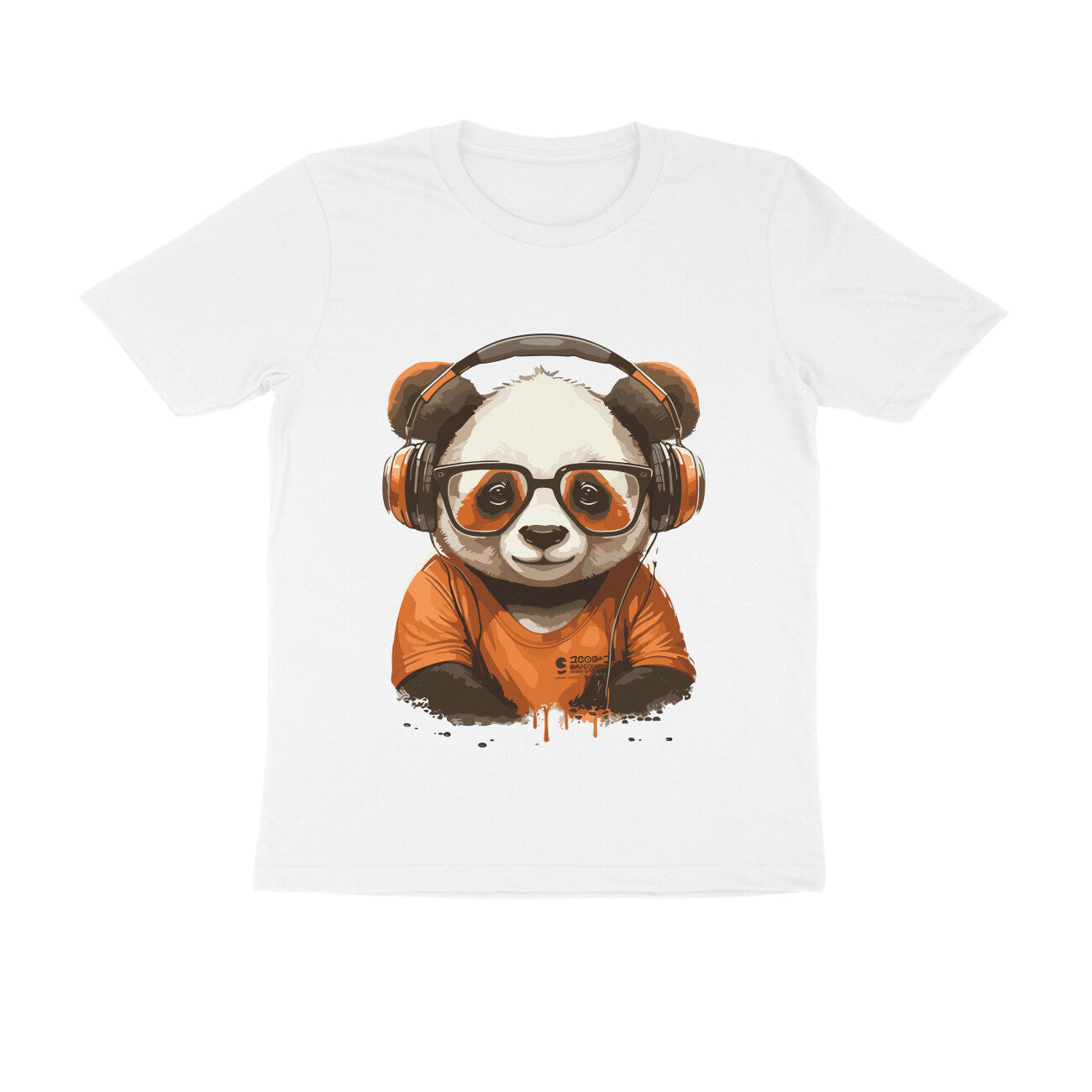 CUTE PANDA - WildThreads - Round Neck Half Sleeve T-Shirt