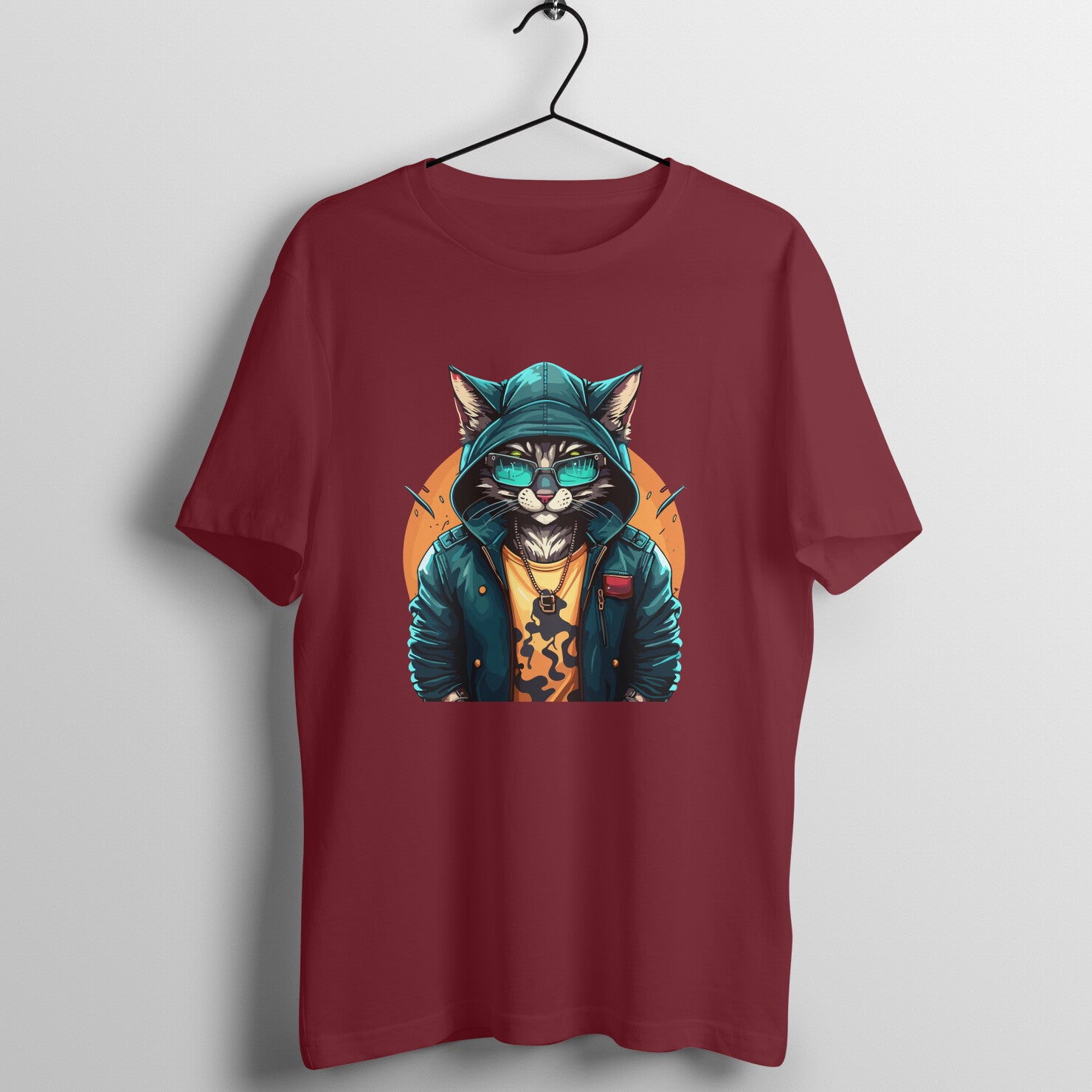 THE HOODIE HERO - WildThreads - Round Neck Half Sleeve T-Shirts