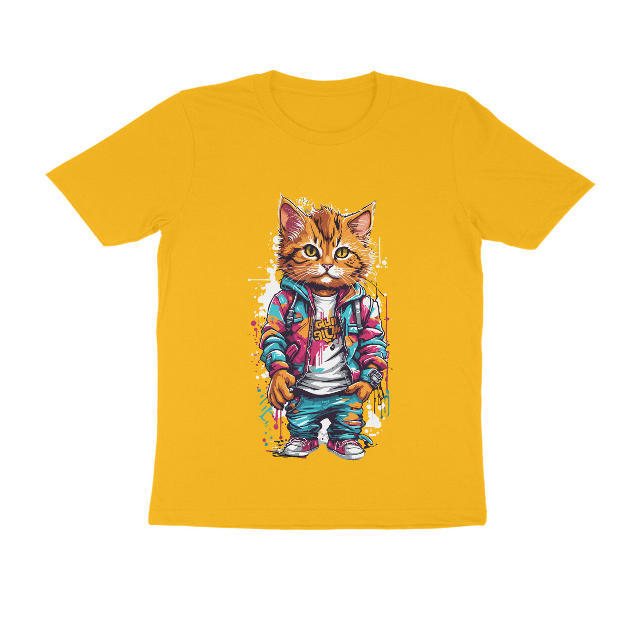 Cool Cat - WildThreads - Round Neck Half Sleeve T-Shirts