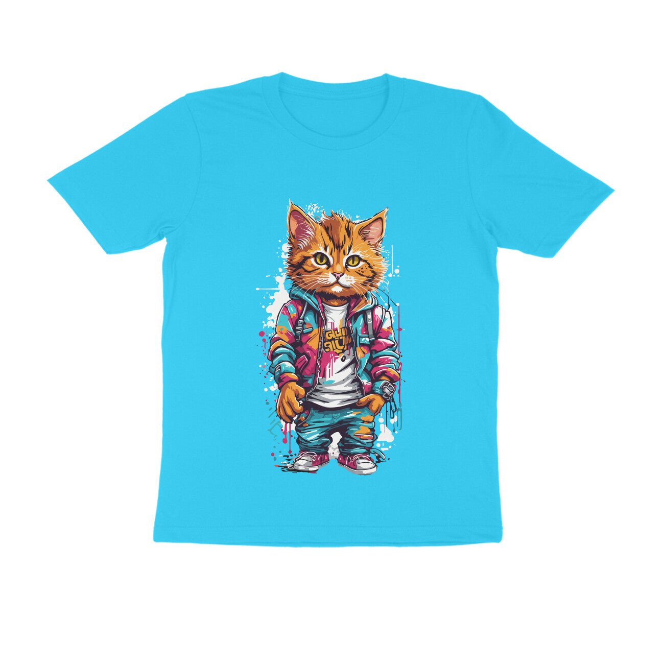 Cool Cat - WildThreads - Round Neck Half Sleeve T-Shirts