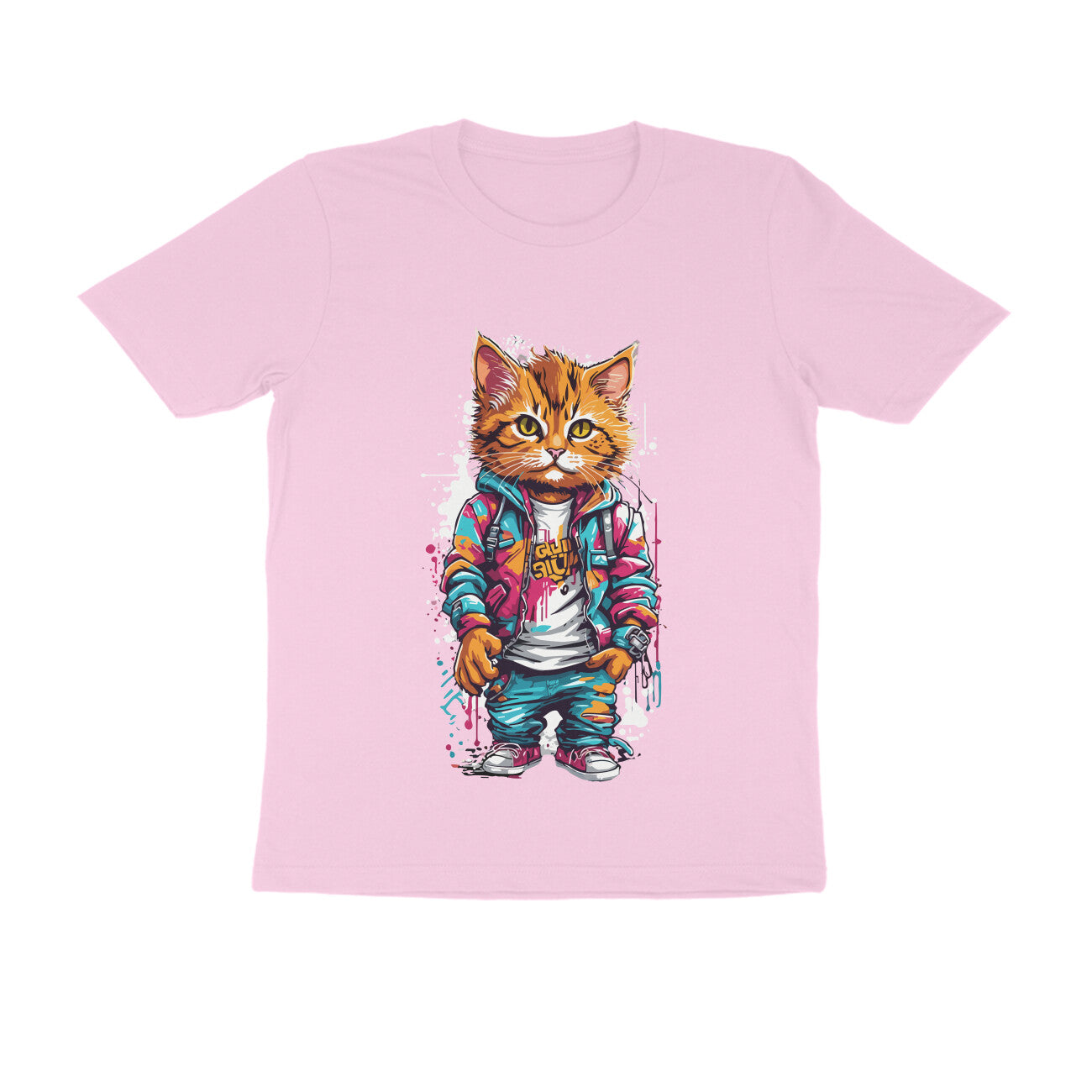 Cool Cat - WildThreads - Round Neck Half Sleeve T-Shirts