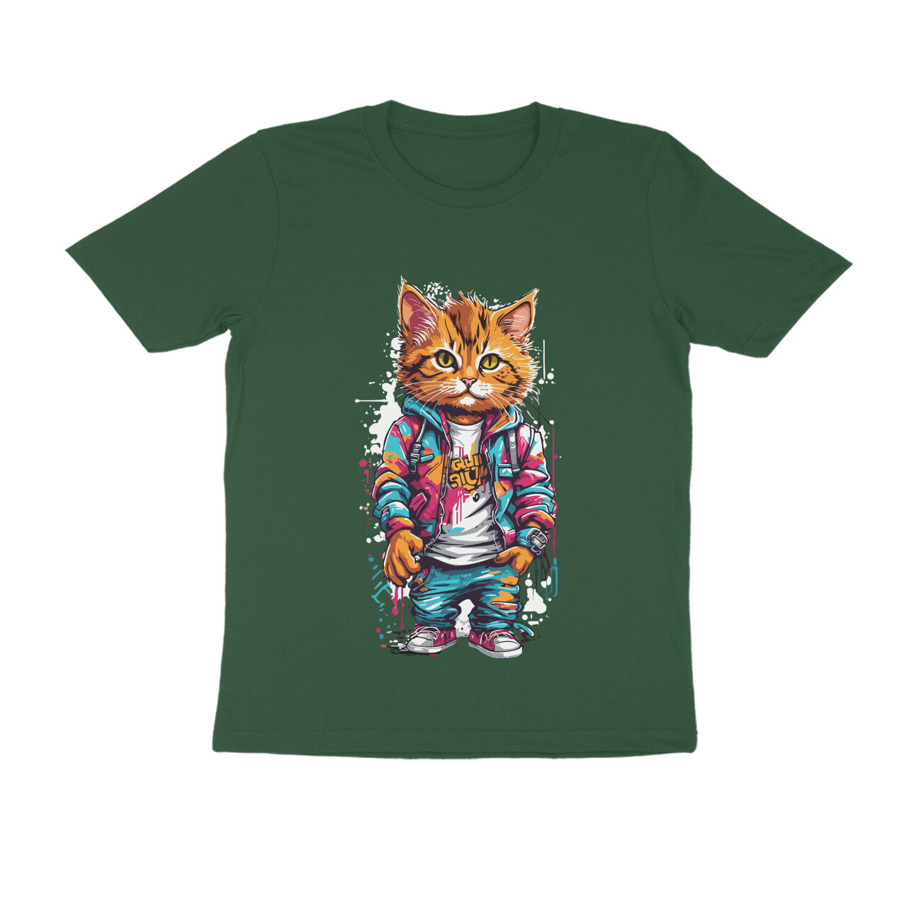 Cool Cat - WildThreads - Round Neck Half Sleeve T-Shirts