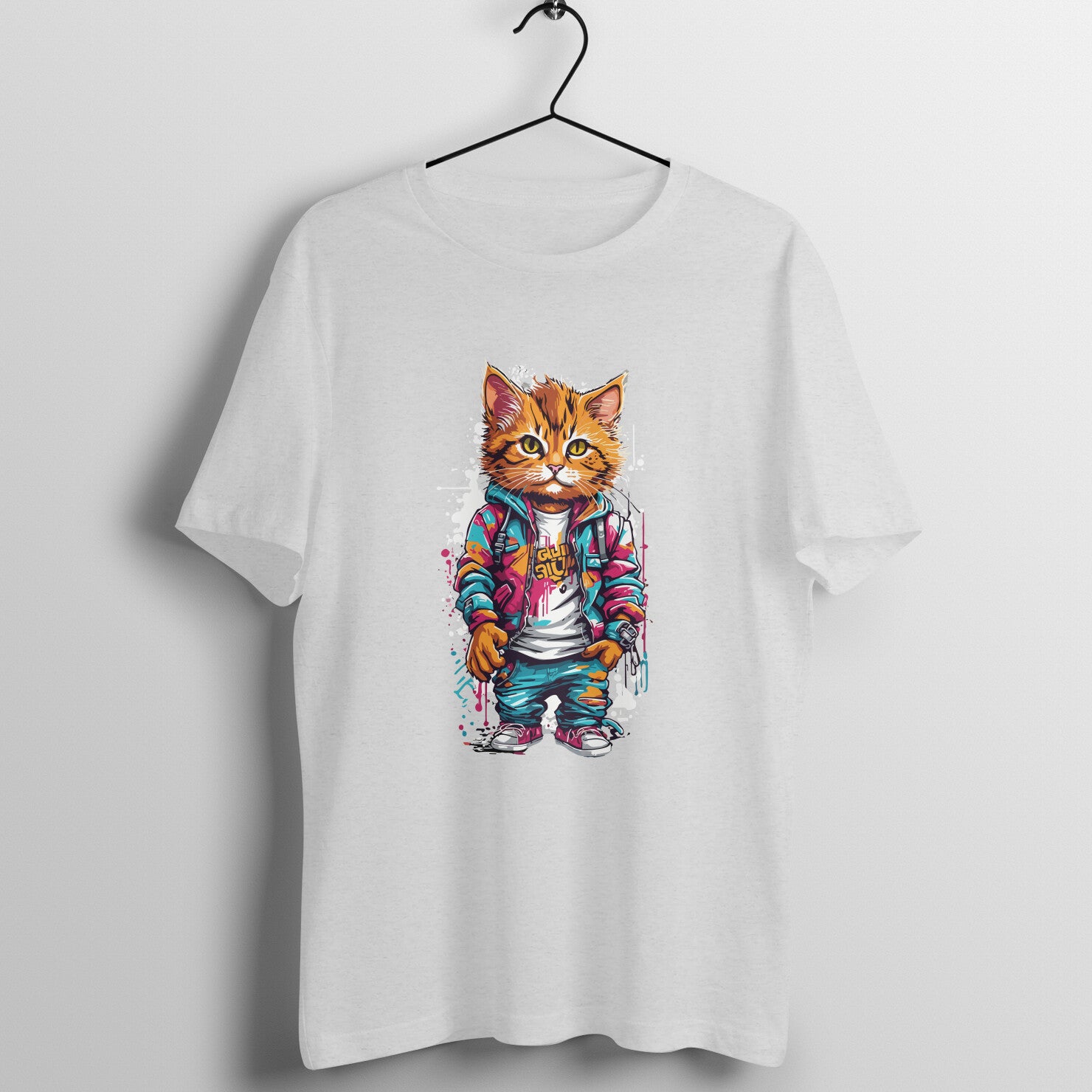 Cool Cat - WildThreads - Round Neck Half Sleeve T-Shirts