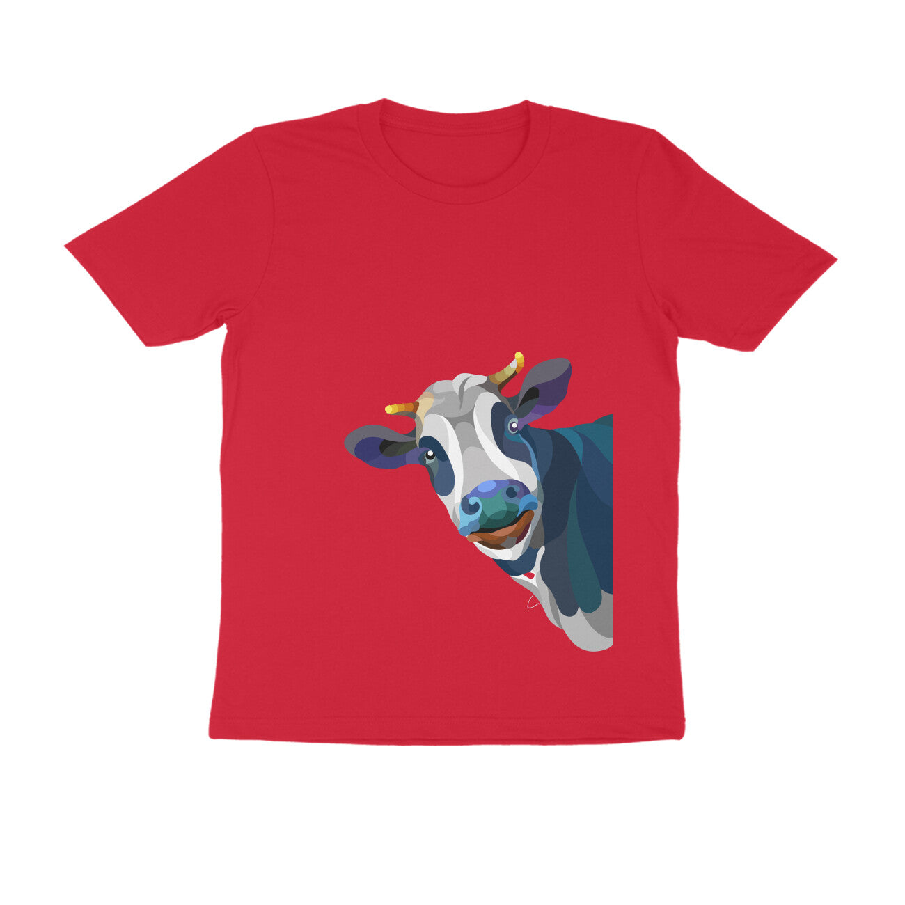 Mow Cow - WildThreads - Round Neck Half Sleeve T-Shirt