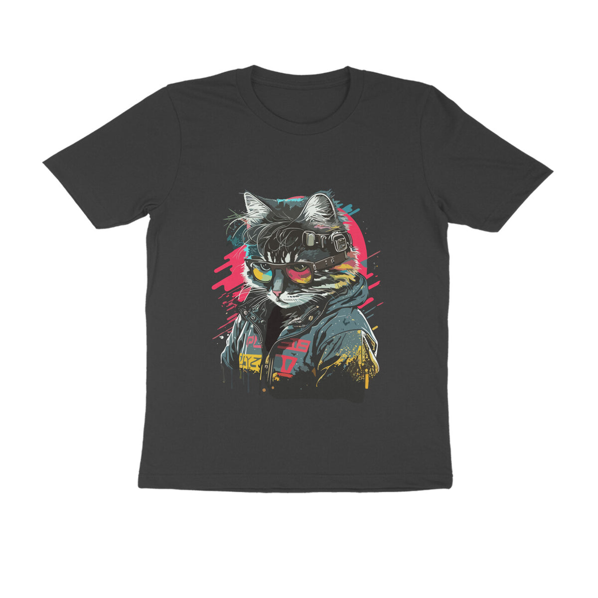 Mr Purrfect - WildThreads - Round Neck Half Sleeve T-Shirt