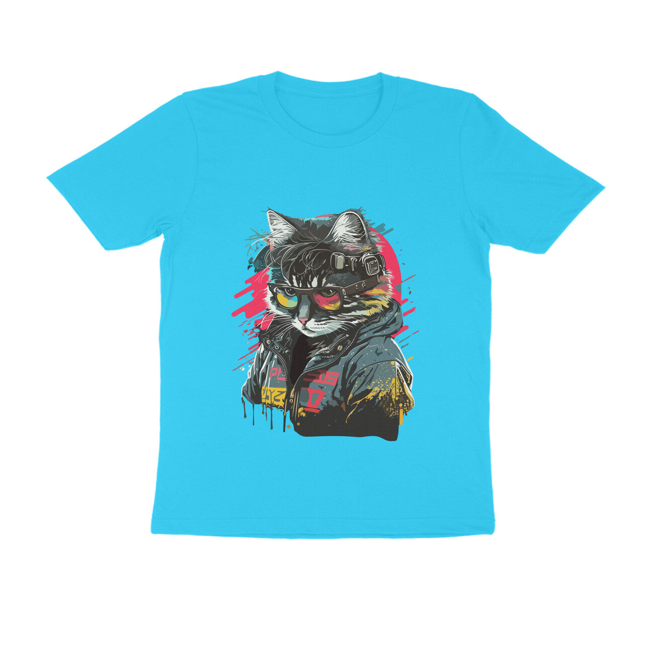 Mr Purrfect - WildThreads - Round Neck Half Sleeve T-Shirt