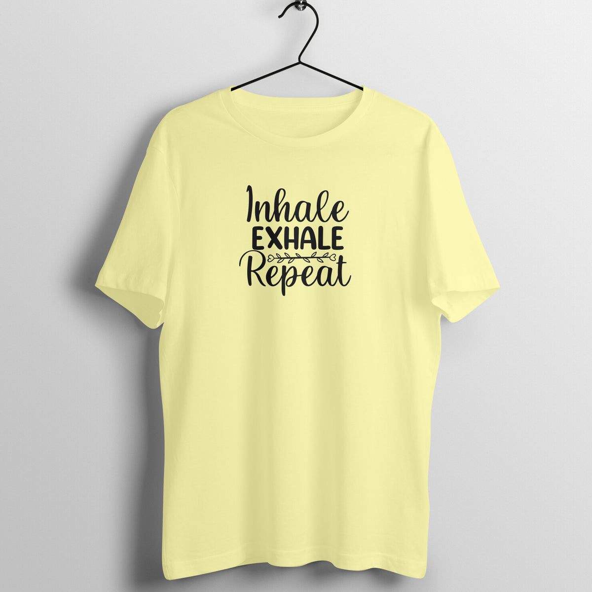 Inhale Exhale - MSCHF - Round Neck Half Sleeve T-Shirt